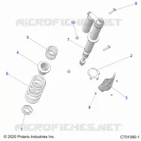SUSPENSION, REAR SHOCK MONTAGGIO