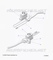 FRENO ANTERIORE BRAKE LEVER AND MASTER CYLINDER