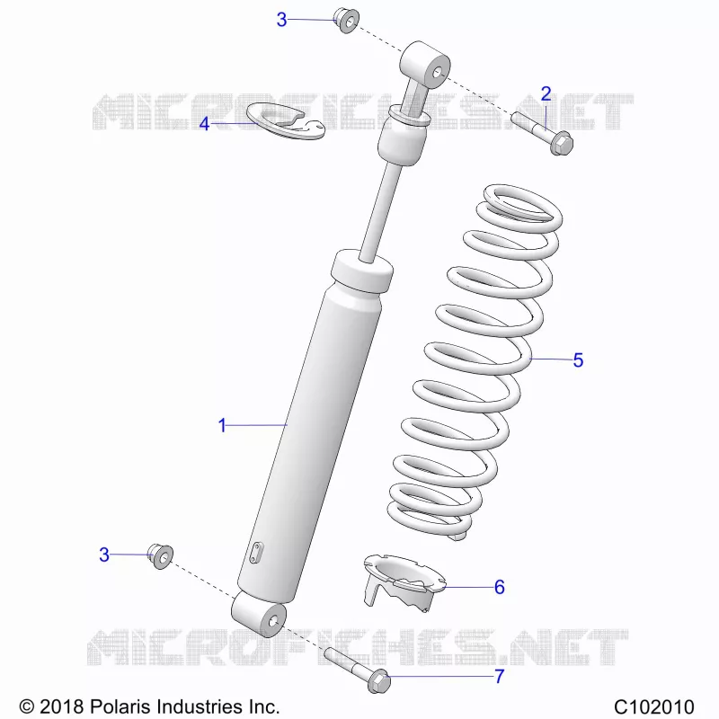 SUSPENSION, AMMORTIZZATORE POSTERIORE
