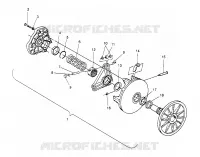 TRASMISSIONE FRIZIONE ASSEMBLY 500 CARB 0962764, 500 CARB SKS 0962564,  500 CARB SKS (4931873187C006)