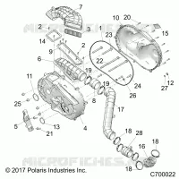 DRIVE TRAIN, COPERCHIO FRIZIONE AND DUCTING