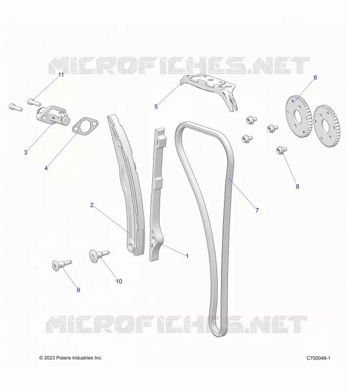 CAM CATENA AND TENSIONER