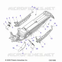 CHASSIS, PROTEZIONE FRIZIONE, FOOTRESTS, AND RUNNINGBOARDS