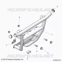 CHASSIS, FRONT PARAURTI 