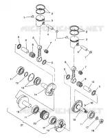PISTONEEE   ALBERO MOTORE WIDETRAK / 0932064 (4922982298033A)