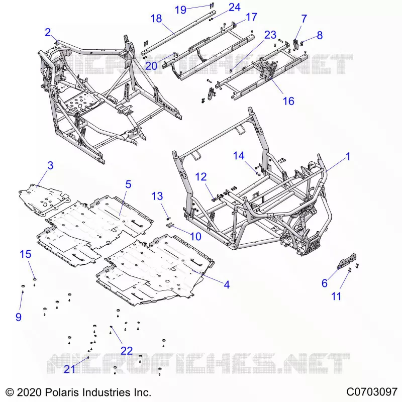 CHASSIS, MAIN FRAME AND SCIARED PLATES