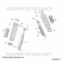 SOSPENSIONE POSTERIORE SHOCKS AND MOUNTING