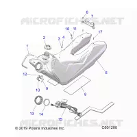 SISTEMA DI ALIMENTAZIONE CARBURANTE, FUEL TANK ASM.