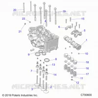 ENGINE, TESTA CILINDRO AND VALVES
