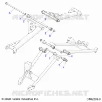 SOSPENSIONE POSTERIORE CONTROL ARM, MOUNTING