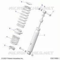 SUSPENSION, AMMORTIZZATORE POSTERIORE