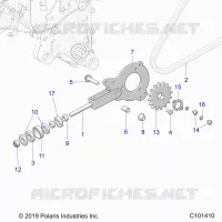 TRASMISSIONE, CHAIN TENSIONER AND SPROCKET