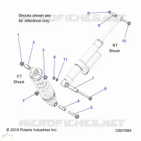 SUSPENSION, SHOCK MONTAGGIO, REAR SUSP.