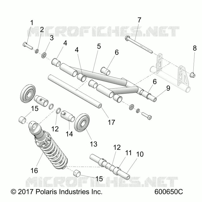 SUSPENSION, POSTERIORE COPPIA ARM