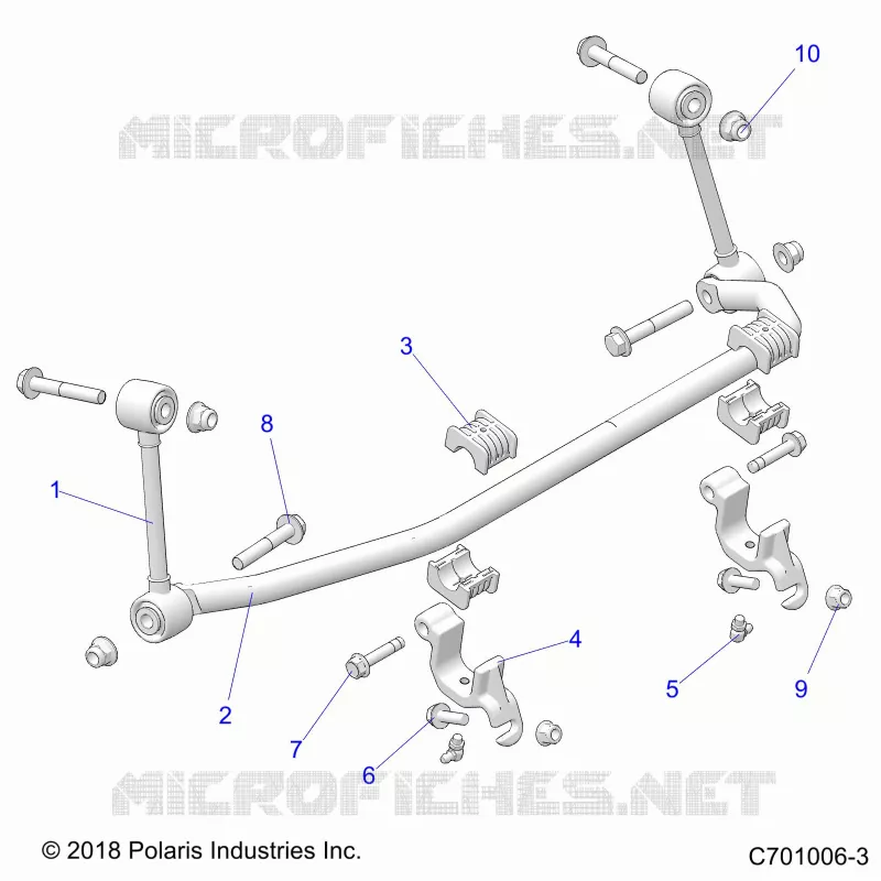 SUSPENSION, FRONT BARRA DI STABILIZZAZIONE- Z23NAV99A/99B (C701006-3)