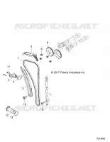 CAM CATENA AND TENSIONER