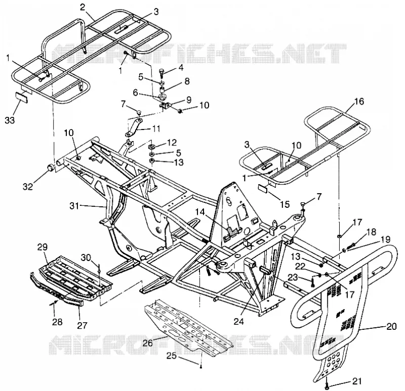 PARAURTI / PORTAPACCHI MOUNTING MAGNUM 2X4 W967544 (4936033603A007)