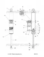 SUSPENSION, AMMORTIZZATORE POSTERIORE TRACK
