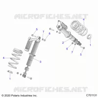 SUSPENSION, SHOCK ANTERIORE MOUNTING