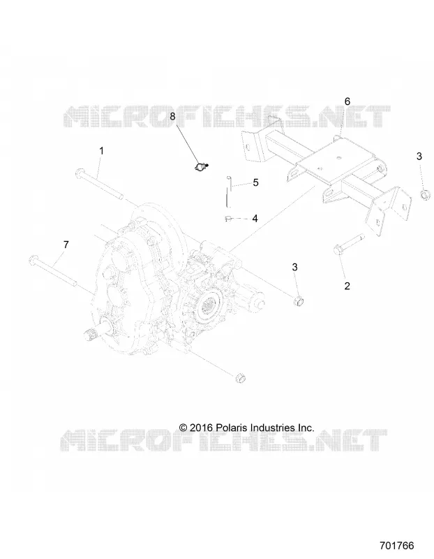 TRASMISSIONE, MAIN GEARCASE MOUNTING