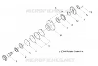 TRASMISSIONE, GEAR SHAFT OUTPUT