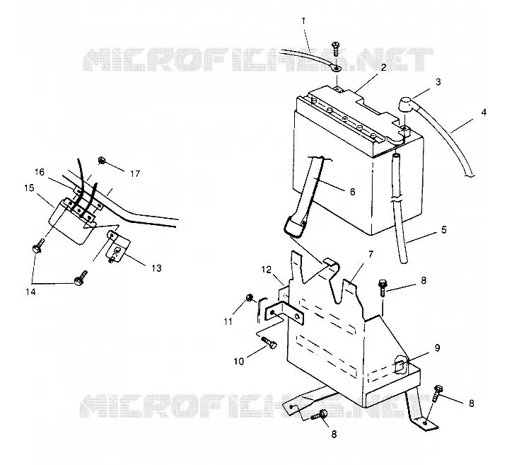 BATTERIA BOX  500 EFI 0952774, EFI SKS 0952574,   EFI SKS PT 0952974, and EU (4929052905C008)