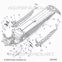 CHASSIS, PROTEZIONE FRIZIONE, FOOTRESTS, AND RUNNINGBOARDS