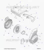 ENGINE, BLOWER HOUSING AND AUTOAVVOLGENTE