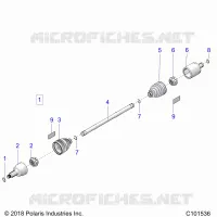 TRASMISSIONE, DRIVE SHAFT, FRONT