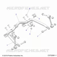 SUSPENSION, FRONT BARRA DI STABILIZZAZIONE