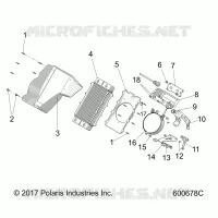 ENGINE, RAFFREDDAMENTO SYSTEM, RADIATOR/SHROUD