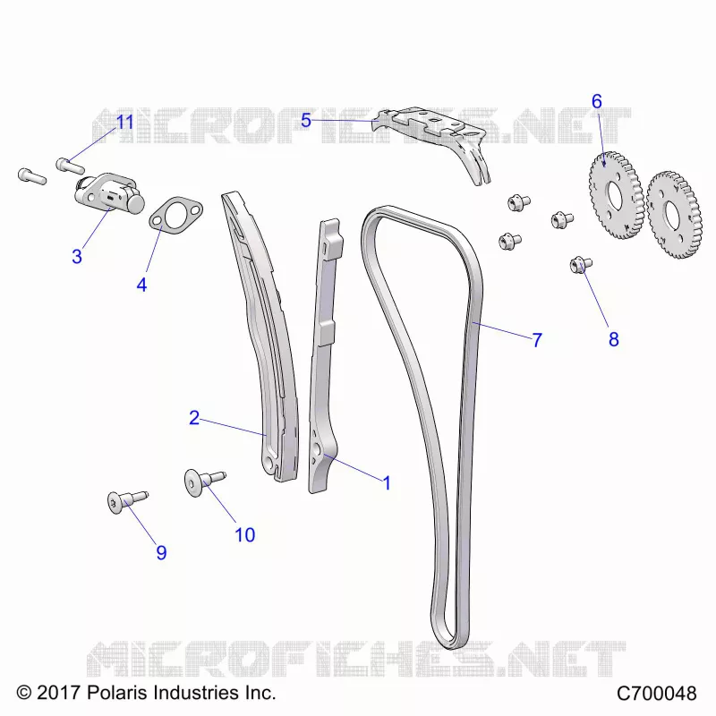 CAM CATENA AND TENSIONER