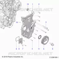 MOTORE, FRONT COVER ASSEMBLY