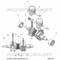 ENGINE, PISTON AND ALBERO MOTORE
