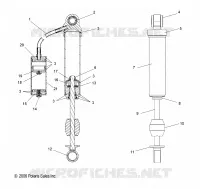 AMMORTIZZATORE POSTERIORE TRACK, INTERNAL COMPONENTS (7043216)
