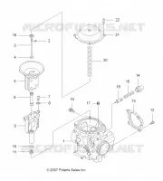 MOTORE, CARBURATORE, UPPER