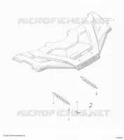 BODY, FRONT, STORAGE COVER