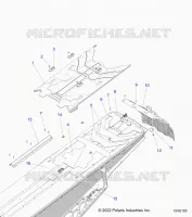 CHASSIS, REAR TUNNEL COVER, CLOSEOFF, AND SNOWFLAP