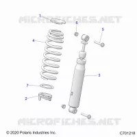 SUSPENSION, SHOCK ANTERIORE MOUNTING