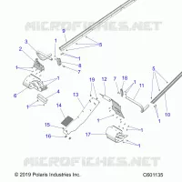 CHASSIS, PROTEZIONE FRIZIONE, FOOTRESTS, TUNNEL GRIPS