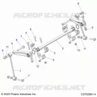 SUSPENSION, FRONT BARRA DI STABILIZZAZIONE