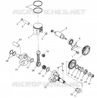 PISTONEEE   ALBERO MOTORE XPLORER 400L W969140 (4935983598C012)