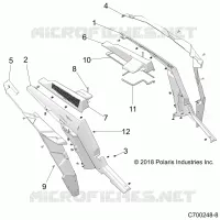 CARROZZERIA POSTERIORE FENDERS AND BEZELS- Z21NAE92AG/BG/AX/BX (C700248-8)
