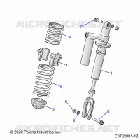 SUSPENSION, SHOCK ANTERIORE MOUNTING