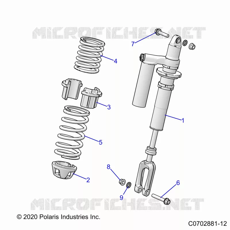 SUSPENSION, SHOCK ANTERIORE MOUNTING