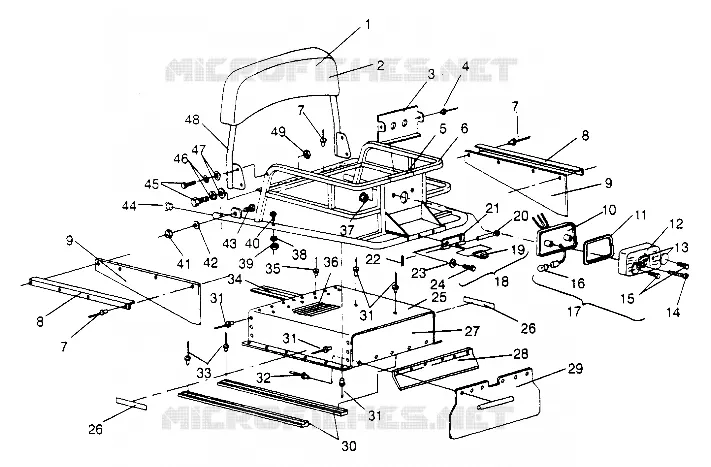ESTENSIONE RACK   MONTAGGIO TUNNEL WIDETRAK LX 0952064 AND  EUROPEAN WIDETR (4928942894B001)