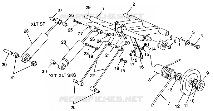 POSTERIORE COPPIA ARM XLT 0940767, XLT SP 0930667   XLT SKS 0940567 (4925022502024A)