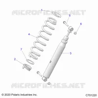 SUSPENSION, SHOCK ANTERIORE MOUNTING