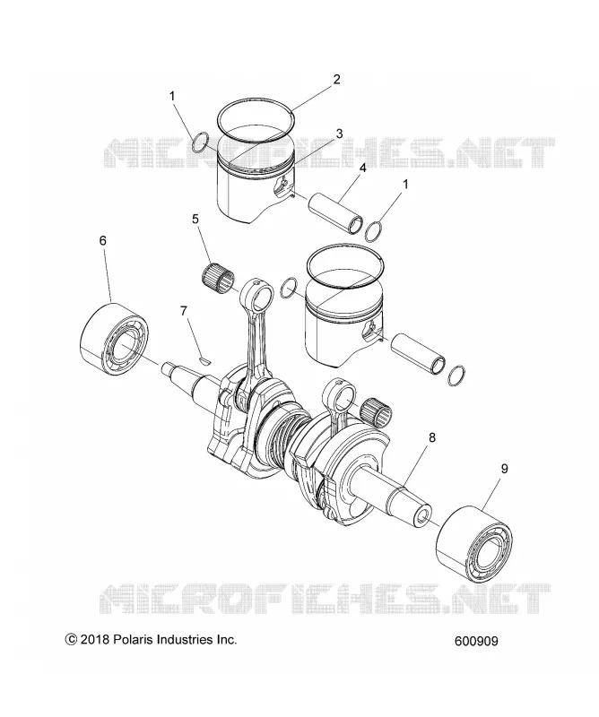 ENGINE, PISTONE & ALBERO MOTORE