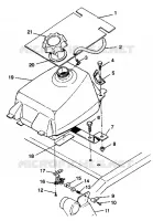 MONTAGGIO SERBATOIO CARBURANTE Trail Boss W938527 (4924072407006A)
